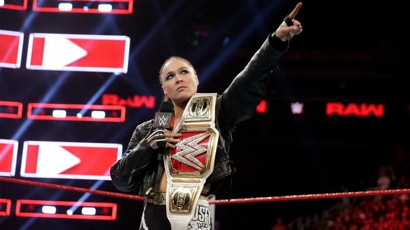 âÂÂYou wanna talk about whatâÂÂs next?â Ronda asks before pointing at the WrestleMania sign.